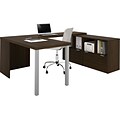 i3 by Bestar® 150864-78 U-Shaped Desk in Tuxedo