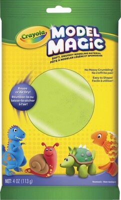 Crayola Model Magic 4 oz. Single Packs, Neon Colors, Green, 1 Each, Neon Green