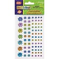 Chenille Kraft Peel & Stick Gemstones, Dazzling Flowers, 72 Pieces, Assorted, 432/Set