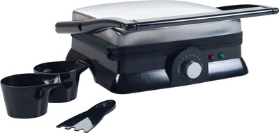 Chef Buddy 1400 W Large Non-Stick Grill and Panini Press