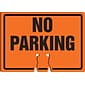 ACCUFORM SIGNS Traffic Cone Top Warning Sign, NO PARKING, 10" x 14", Plastic, Each