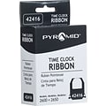 Pyramid Replacement Ribbon for 2600, 2650 (old model) Time Clocks, Black, 1 Each (42416)