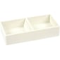 Poppin Softie This + That 2-Compartment Silicone Accessory Tray, White (100439)