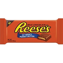 Reeses XL Peanut Butter Milk Chocolate Candy Bar, 4.25 oz., 12/Carton (HEC44266)