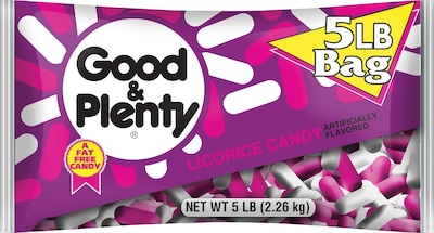 Good & Plenty Classic black licorice, (246-00004)