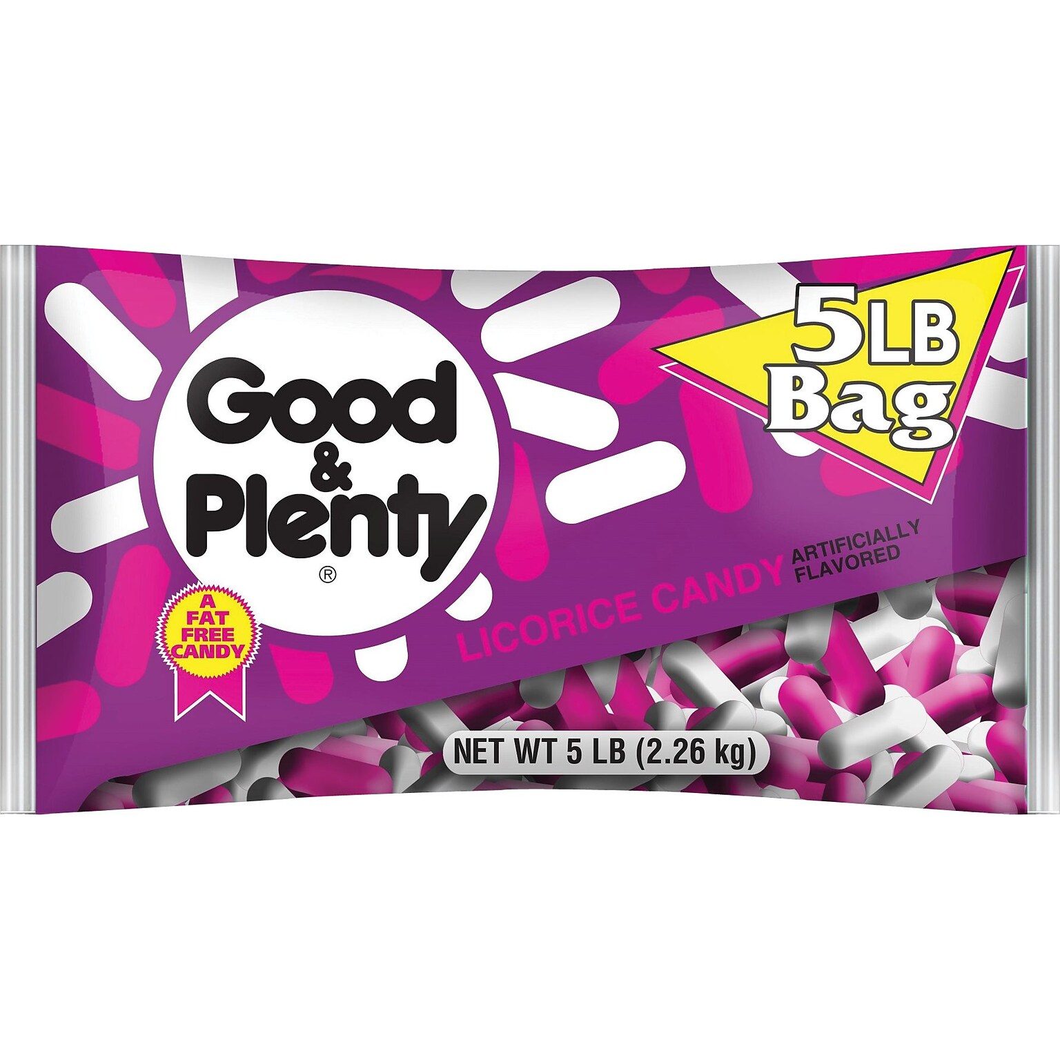 Good & Plenty Classic Black Licorice Candy, 5 lbs. (246-00004)