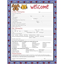 Medical Arts Press® Welcome/Registration Forms/Dog and Cat Cartoon/Welcome