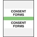 Medical Arts Press® Standard Preprinted Chart Divider Tabs, Consent Forms, Light Green