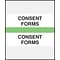 Medical Arts Press® Standard Preprinted Chart Divider Tabs, Consent Forms, Light Green