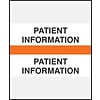 Medical Arts Press® Standard Preprinted Chart Divider Tabs, Patient Information, Orange