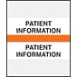 Medical Arts Press® Standard Preprinted Chart Divider Tabs, Patient Information, Orange