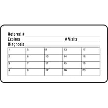 Medical Arts Press® Insurance Chart File Medical Labels, Referral Information, White, 1-3/4x3-1/4,