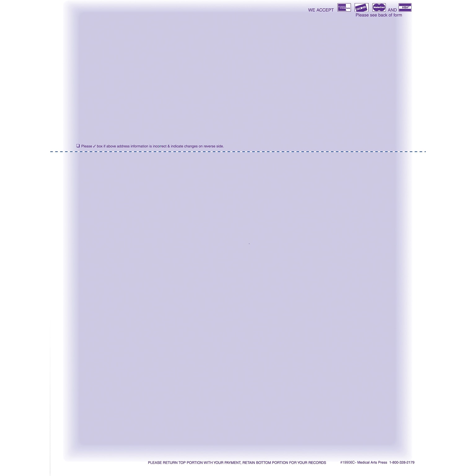 Medical Arts Press Invoices, 8-1/2 x 11, 500 Sets/Book, 508/Pack (19906C)