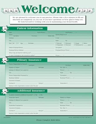 Medical Arts Press® Registration Form; Smile Team™