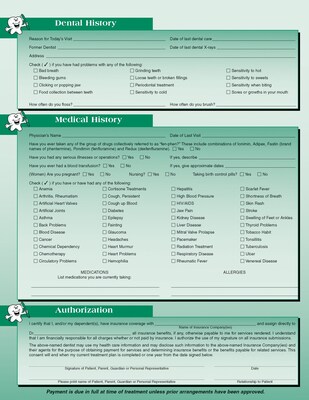 Medical Arts Press® Registration Form; Smile Team™