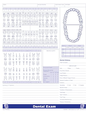 Medical Arts Press® FormFamily Dental Exam Form