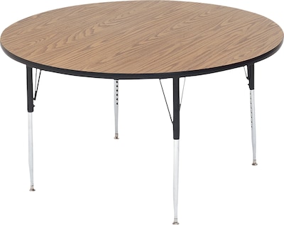 Oak 48 Round Activity Table