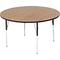 Oak 48 Round Activity Table