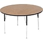 Correll® 48" Round Heavy Duty Activity Table; Oak High Pressure Laminate Top