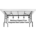 Correll® 24D x 48L Heavy Duty Plastic Folding Table; Gray Granite Top