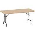 Correll® 30D x 60L Heavy Duty Plastic Folding Table; Mocha Granite Top