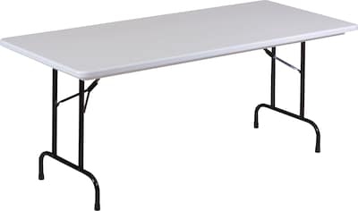 30x72 Lt. Grey/Black Folding Table