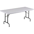 30x72 Lt. Grey/Black Folding Table