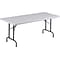 30x72 Lt. Grey/Black Folding Table