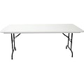 Correll® 30D x 60L Heavy Duty Adjustable Height Plastic Folding Table; Gray Granite Top