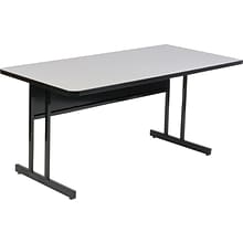 Correll® 24D x 36L Desk Height Heavy Duty Work Station; Gray Granite High Pressure Laminate Top