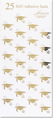 Great Papers! Gold Grad Hat Seal, 50/Pack (9882076PK2)