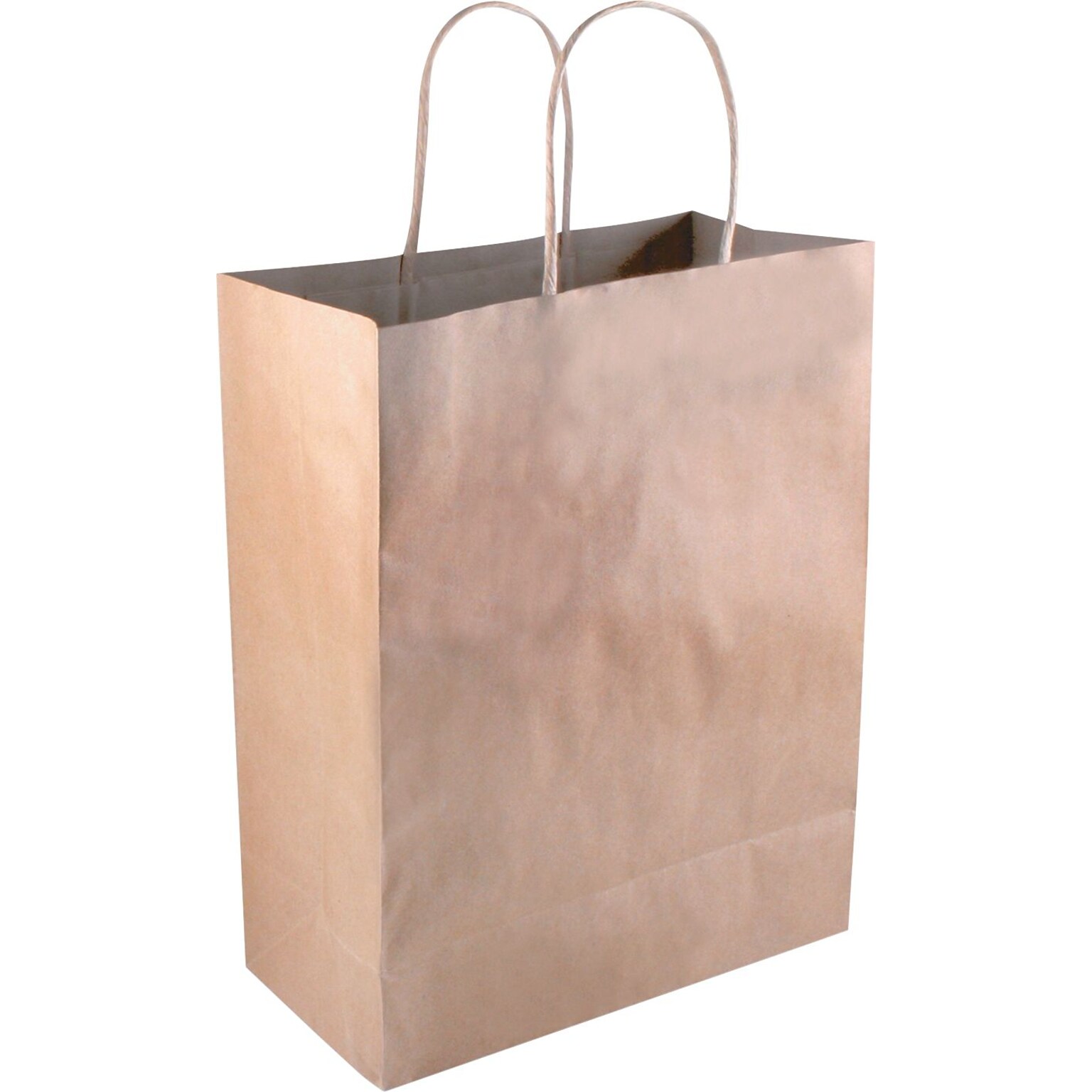 Premium Shopping Bag, Paper, 10.25 x 8 x 5, Brown, 50/Bx (098375)