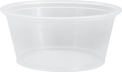 Conex® Portion Plastic Cups, Translucent, 3.25 oz., 2500/Case
