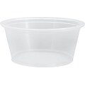 Conex® Portion Plastic Cups, Translucent, 3.25 oz., 2500/Case
