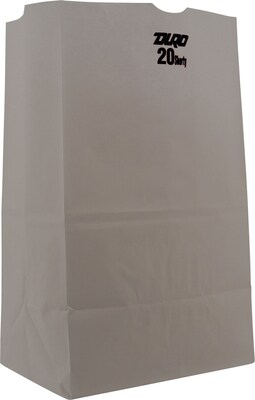 S & G PACKAGING General Squat Paper Bags, 500/Pack (BAG GW20S-500)