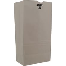 S & G PACKAGING White Paper Bag, 500/Pack
