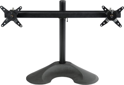 Ergotech Adjustable Dual Monitor Horizontal Desk Stand, Up to 24 Monitors, Black (100-D16-B02)