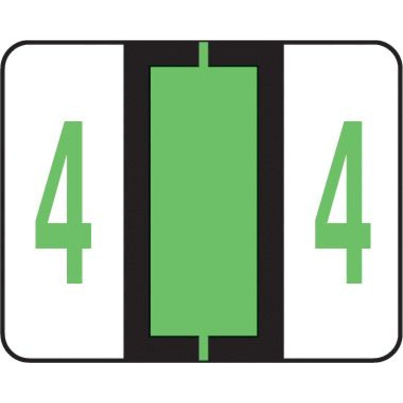 Medical Arts Press® TAB® Products Compatible Numeric Roll Labels, 4