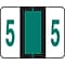 Medical Arts Press® TAB® Products Compatible Numeric Roll Labels, "5"
