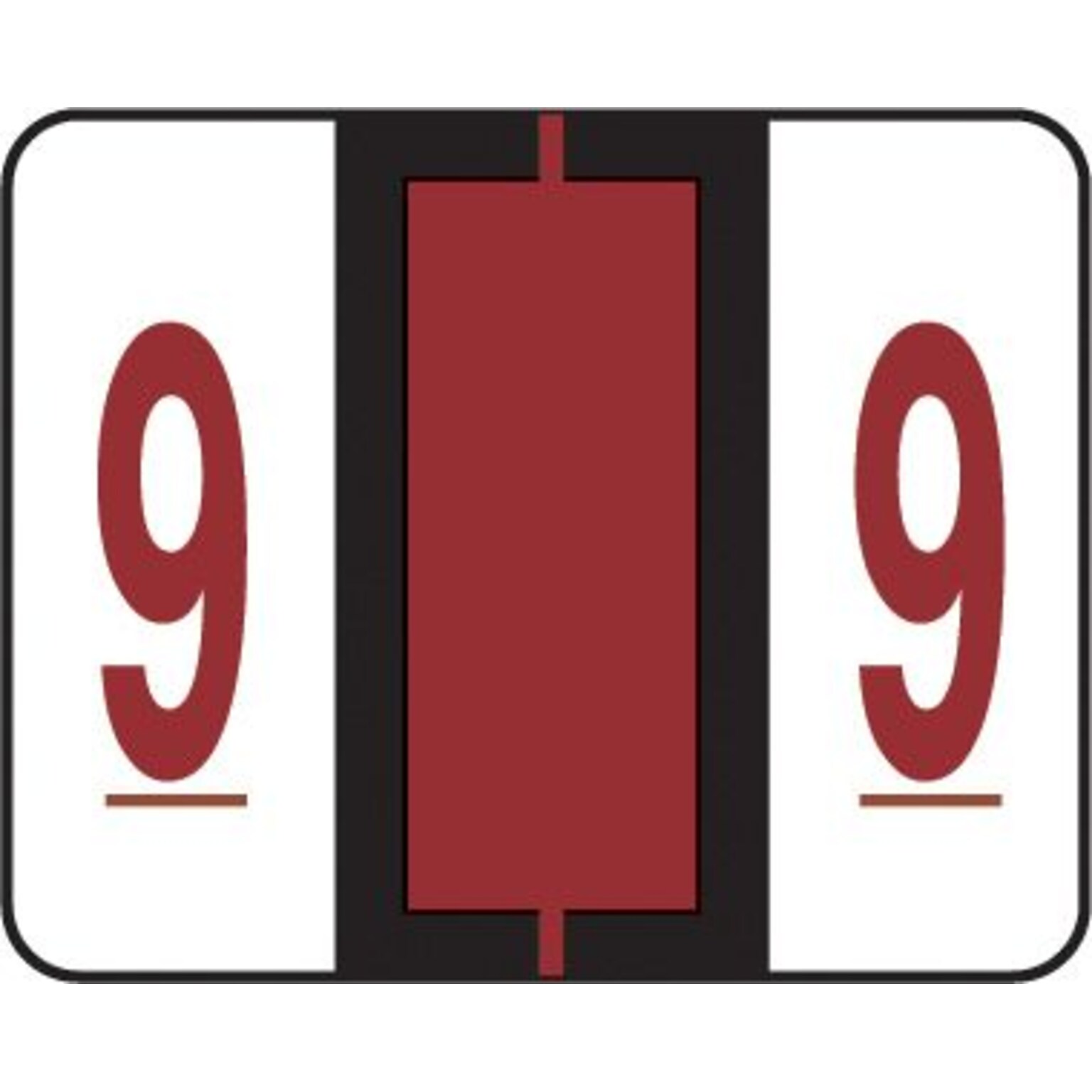 Medical Arts Press® TAB® Products Compatible Numeric Roll Labels, 9