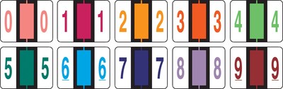 Medical Arts Press® TAB® Products Compatible Numeric Roll Labels, Starter Set