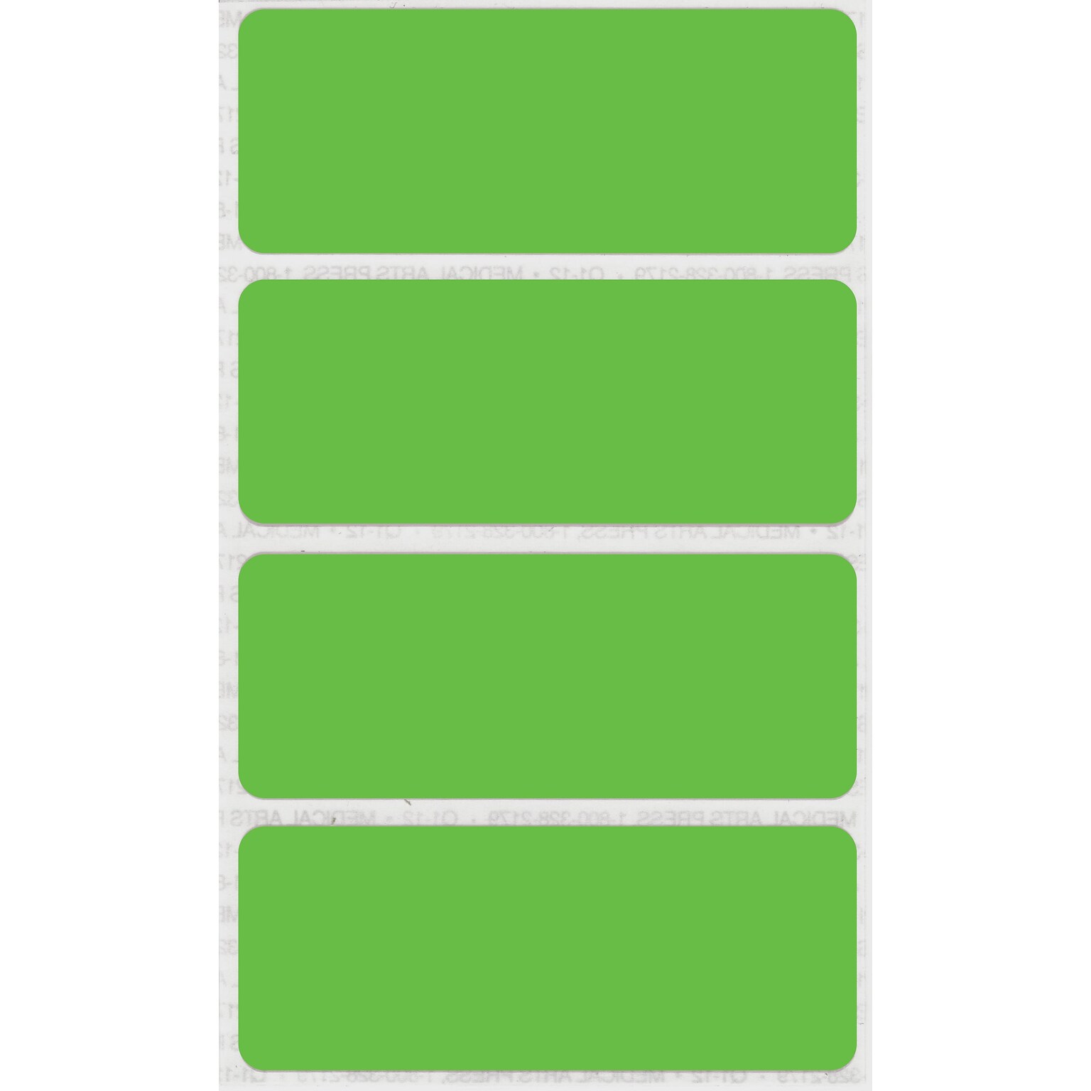 See-Thru Full Color Label Protectors, Green