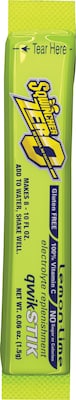 Sqwincher ZERO Qwik Stik Powder Concentrate Energy Drink, 0.6 oz. Stik, Lemon-Lime, 500/Carton (690-