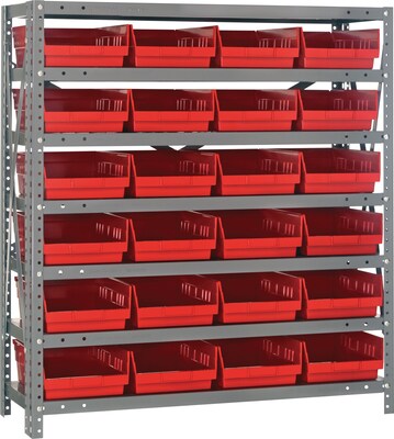 Quantum Storage Systems 18 x 36 x 39 Shelf Bins Unit, Red (1839-108-R)