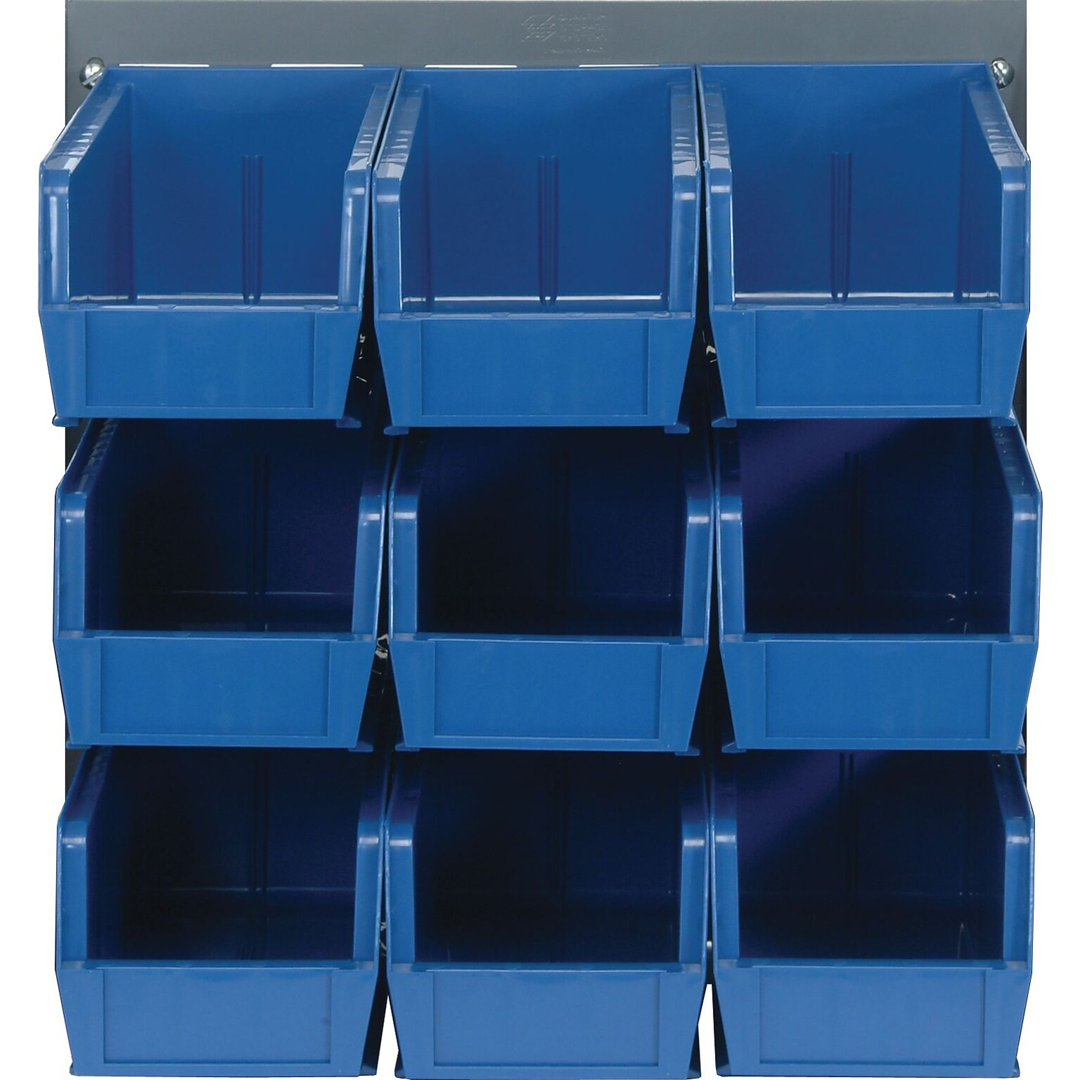 Quantum Storage Systems 18L x 19H Louvered Panels With Bins, Blue, 9/Carton (QLP1819-230-9-B)