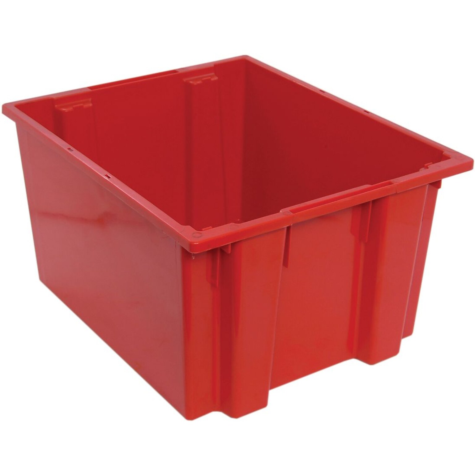 Quantum Storage Systems 23-1/2 x 19-1/2 x 13 Stack and Nest Bin, Red, 3/Carton (SNT230RDCS)