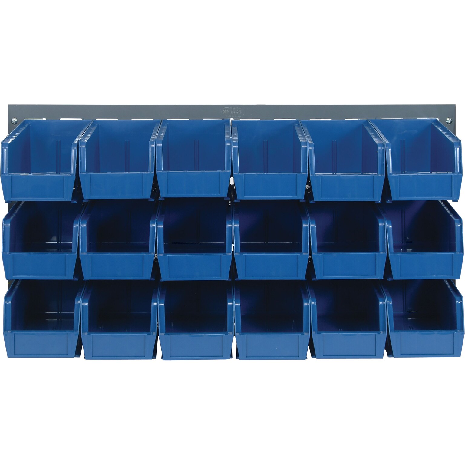 Quantum Storage Systems 36L x 19H Louvered Panels With Bins, Blue, 18/Carton (QLP3619-230-18B)
