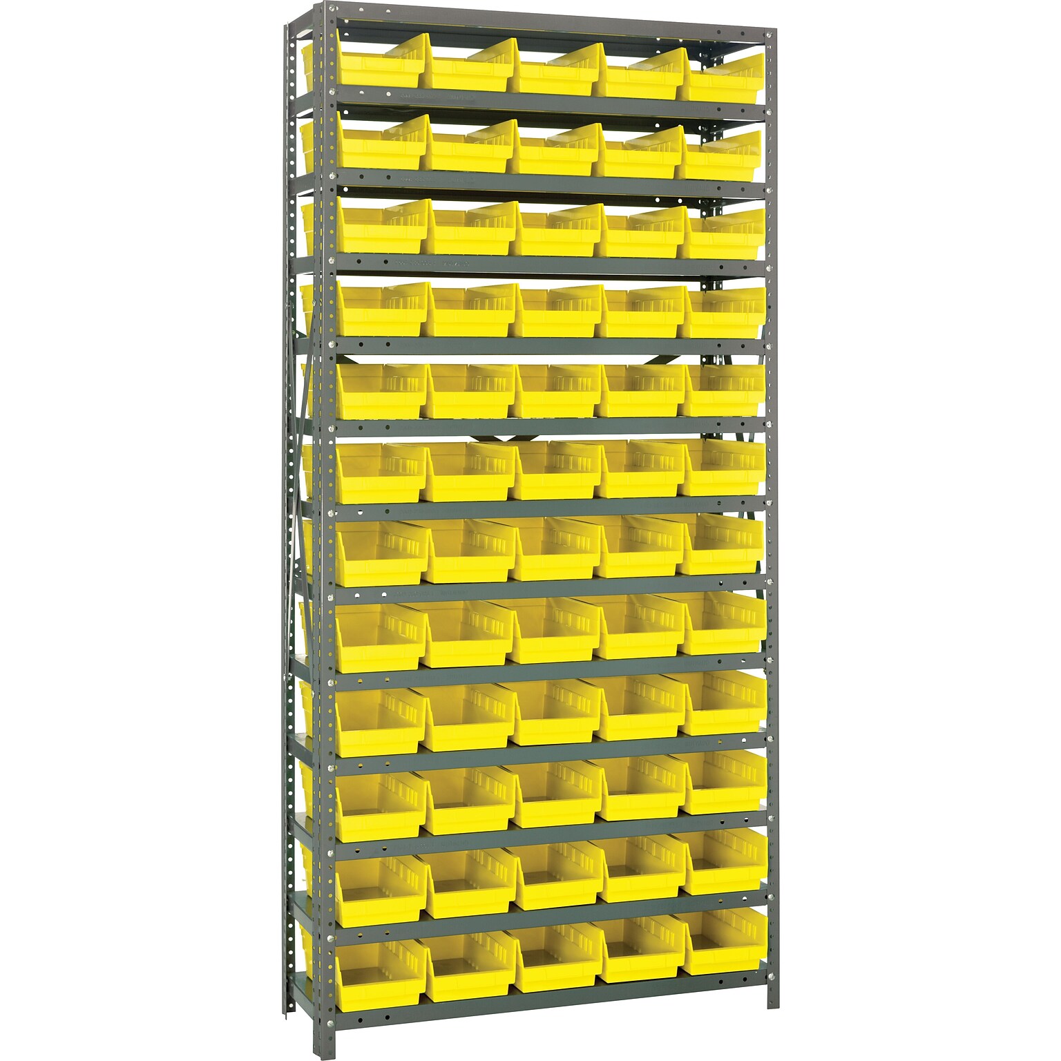 Quantum Storage Systems Shelf Bin Unit 18 x 36 x 75, Yellow, 60/Carton (1875-104-Y)