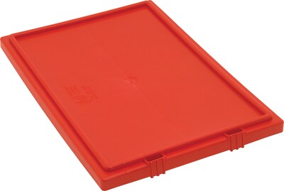 Quantum Storage Systems Stack and Nest Tote Lid, Red, 6/Ct (Lid201-R)