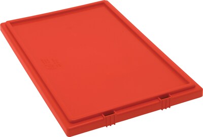 Quantum Storage Systems Stack and Nest Tote Lid, Red, 3/Ct (Lid241-R)